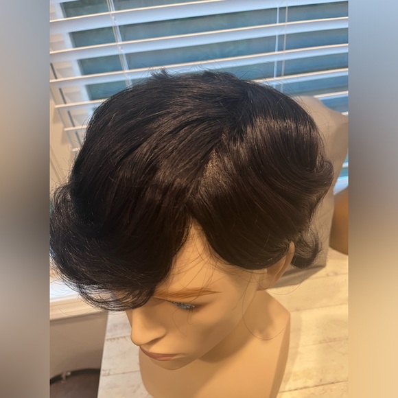 Chad Skin Base Human Hair Toupee - Picture 7 of 11